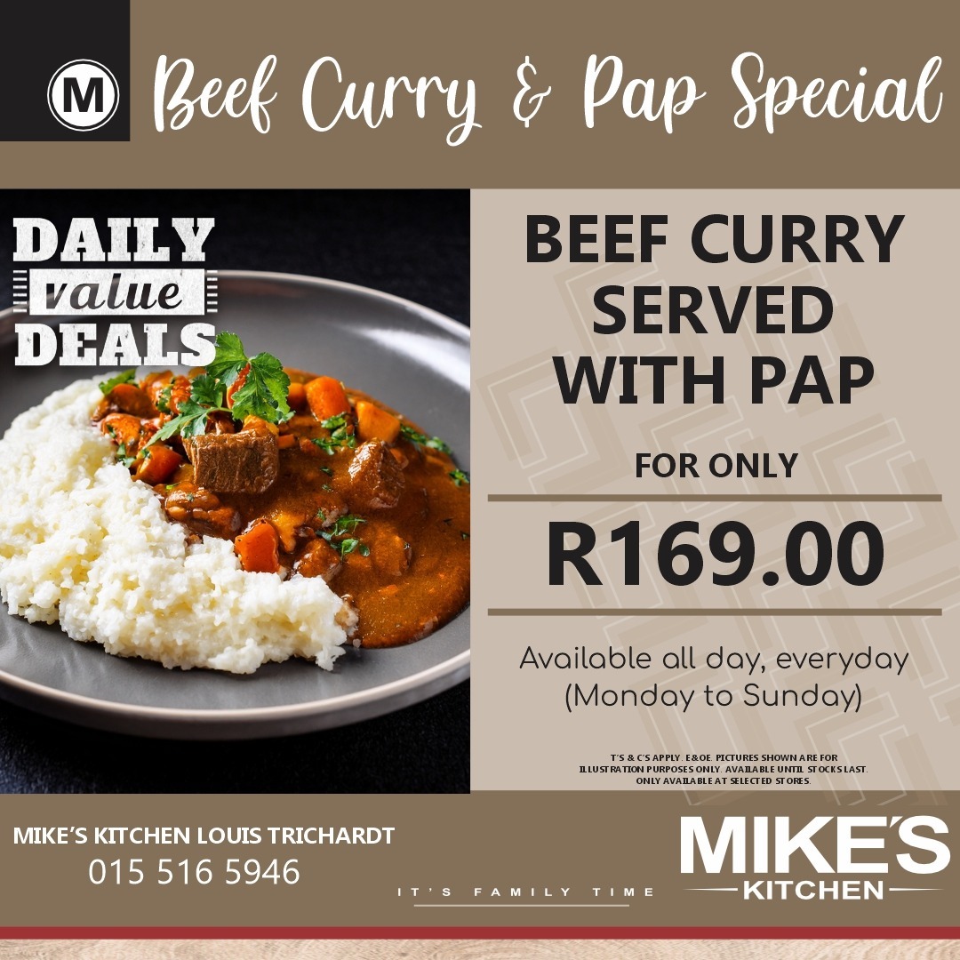 Beef Curry & Pap Special