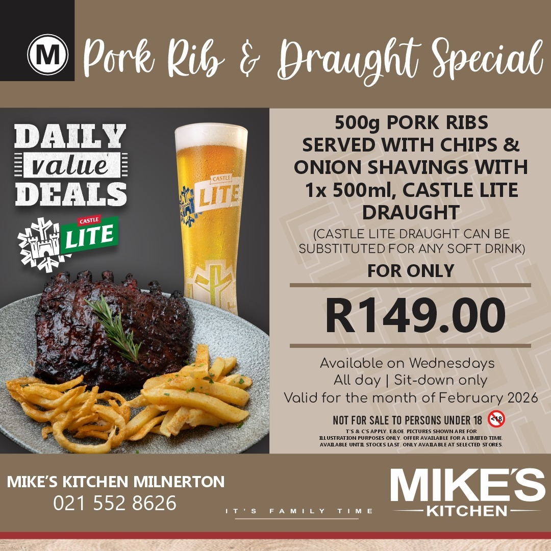 Pork Rib & Draught