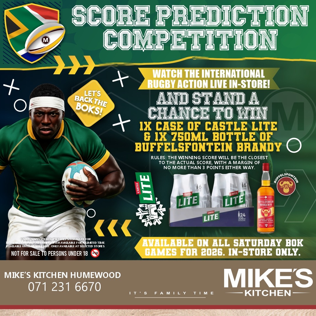Mike's Humewood - SCORE RSA Rugby 2026 SM