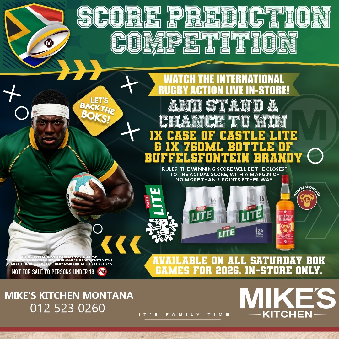 Mike's Montana - SCORE RSA Rugby 2026 SM