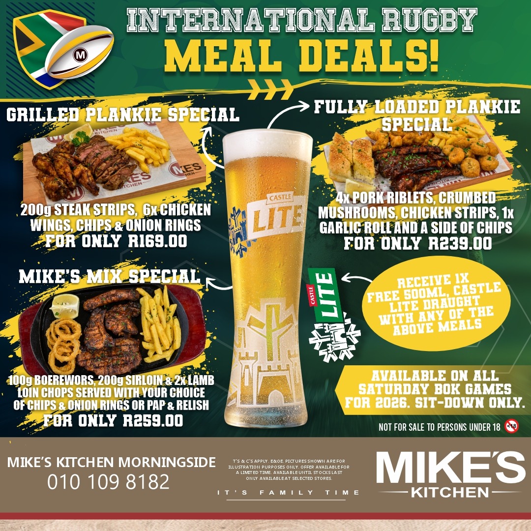 Mike's Morningside - PLANKIE RSA Rugby 2026 SM