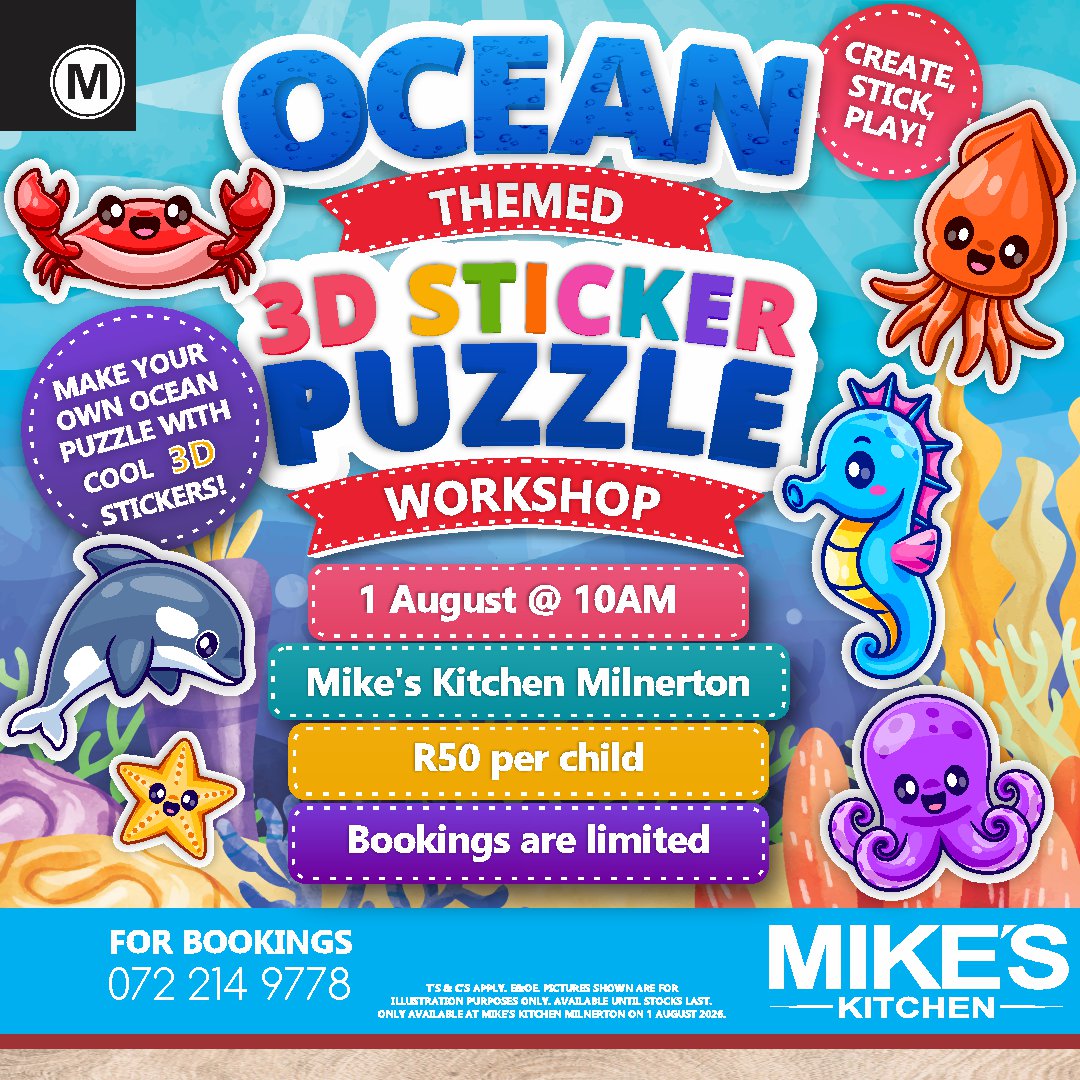 MILNERTON - 3D Sticker Puzzle Workshop