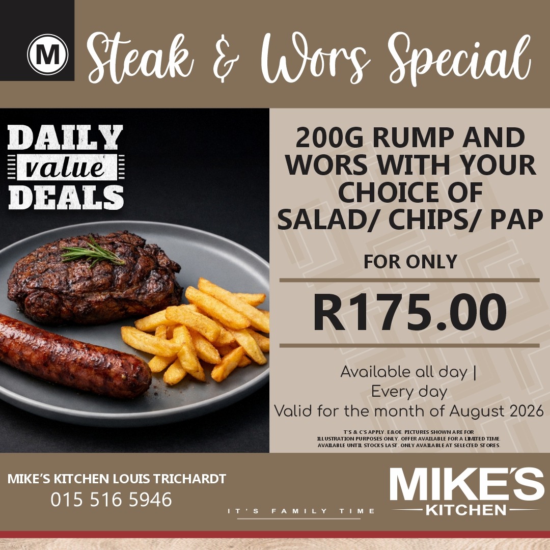 Mike's Louis Trichardt - 03 Aug 2026