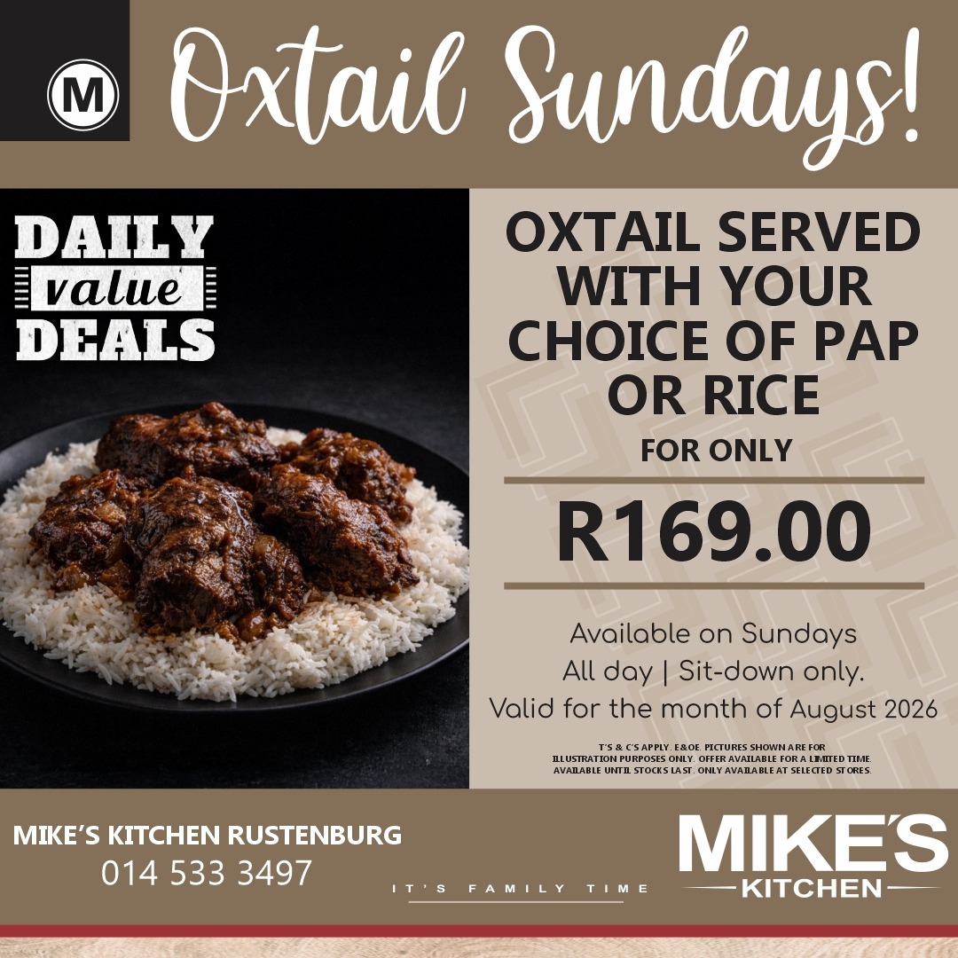 Mike's Rustenburg - 08 Aug 2026
