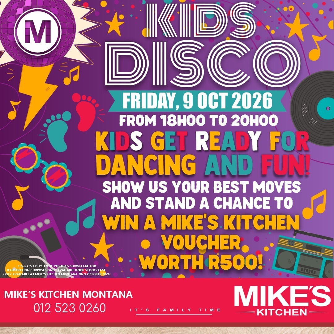 MK Montana Kids Disco 9 Oct
