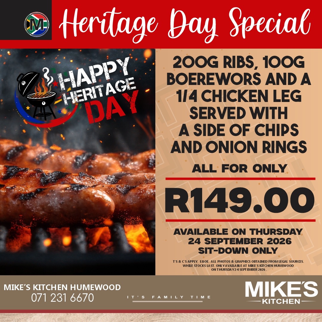 Mike's Humewood - Heritage Day Mixed Grill 2026 SM