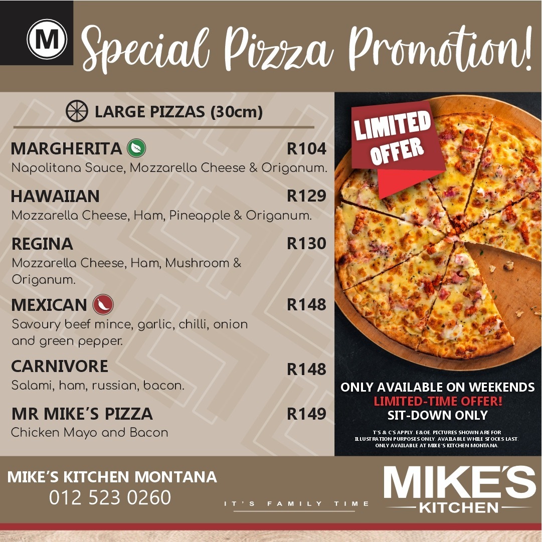 Montana Pizza Special